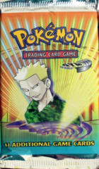 Pokemon Gym Heroes Unlimited Edition Booster Pack - Lt. Surge Artwork - LONG PACK